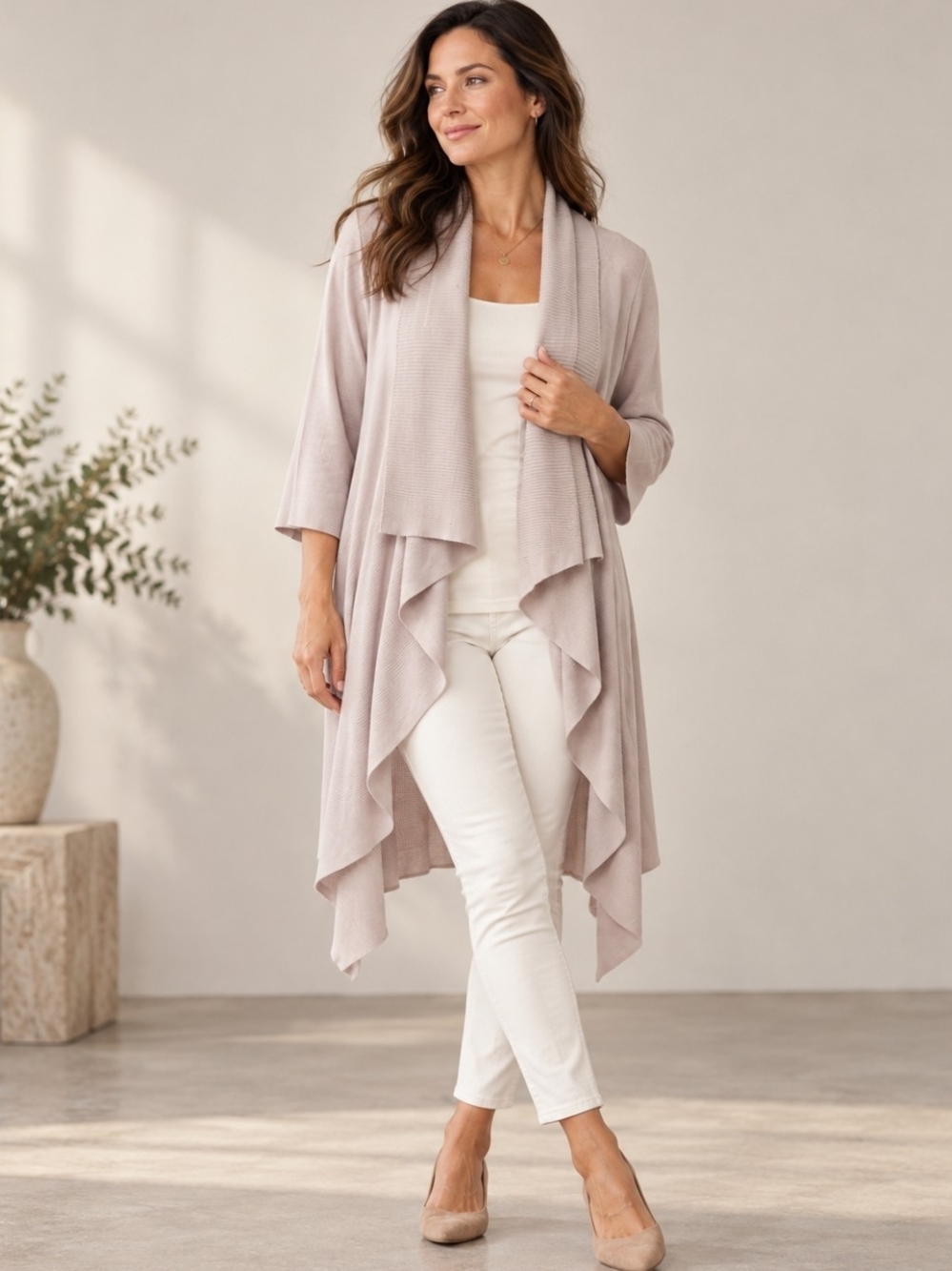 Ça Va de Soi Egyptian Mako Cotton Waterfall Duster Cardigan S/M